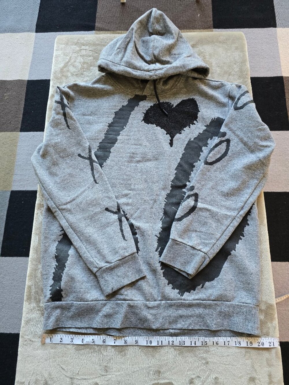 H&M x The Weeknd XO Big Logo Grey Hoodie - Size Men's Medium (Rare/Collab)